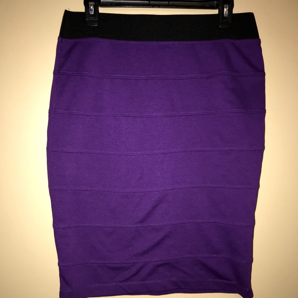Purple Pencil Skirt
